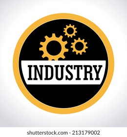 Industry  design over white background, vector illustration