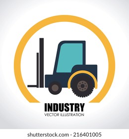 Industry design over white background, vector illustration