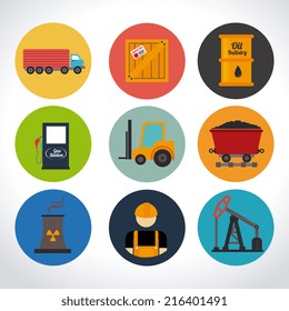 Industry design over white background, vector illustration
