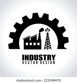 Industry design over white background, vector illustration 