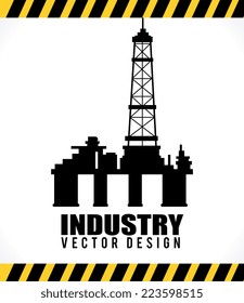 Industry design over white background, vector illustration 