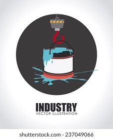 Industry design over white background, vector illustration