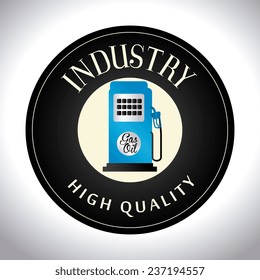 Industry design over white background, vector illustration