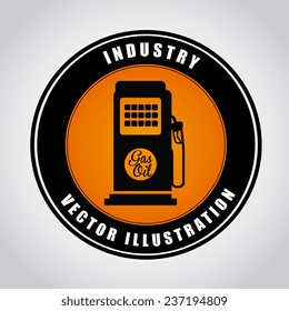 Industry design over white background, vector illustration
