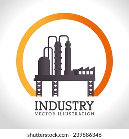 Industry design over white background, vector illustration.