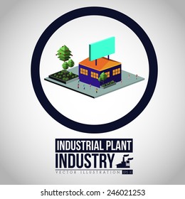 Industry design over white background, vector illustration.