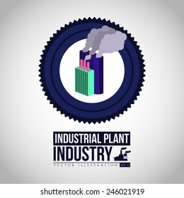 Industry design over white background, vector illustration.