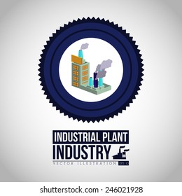 Industry design over white background, vector illustration.