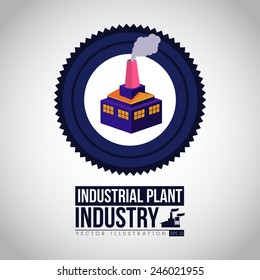 Industry design over white background, vector illustration.
