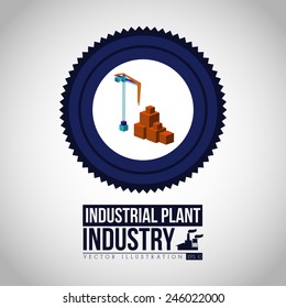 Industry design over white background, vector illustration.
