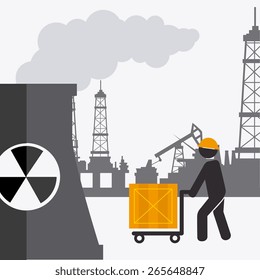 Industry design over white background, vector illustration.