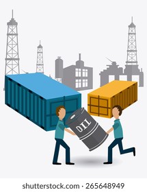 Industry design over white background, vector illustration.