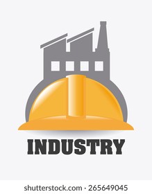 Industry design over white background, vector illustration.