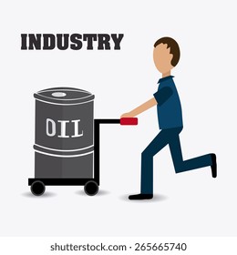 Industry design over white background, vector illustration.