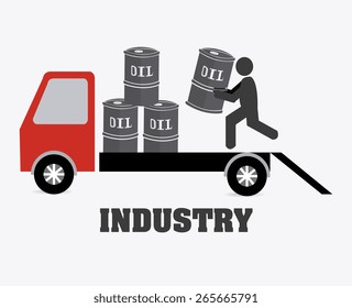 Industry design over white background, vector illustration.