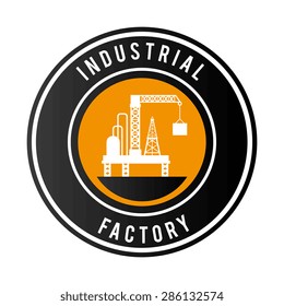 Industry design over white background, vector illustration.