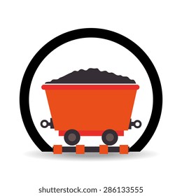 Industry design over white background, vector illustration.