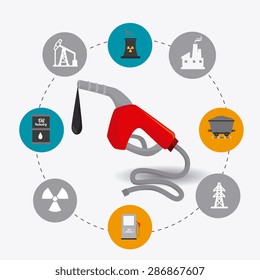 Industry design over white background, vector illustration.