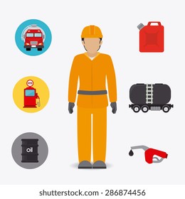 Industry design over white background, vector illustration.