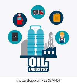 Industry design over white background, vector illustration.
