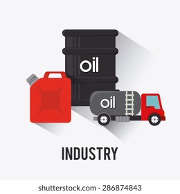 Industry design over white background, vector illustration.