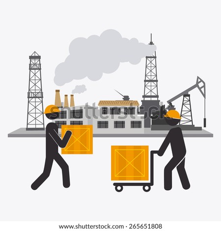 Industry design over white background, vector illustration.