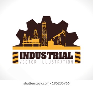 Industry design over white background,vector illustration