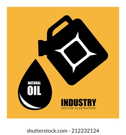 Industry design over yellow background, vector illustration