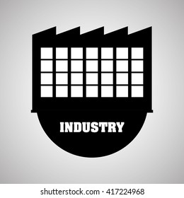 Industry design, plant and factory concept, editable vector