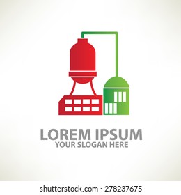 Industry design,logo template,colour concept design,clean vector