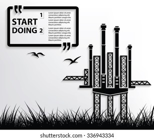 Industry design,Your text on clean background,vector