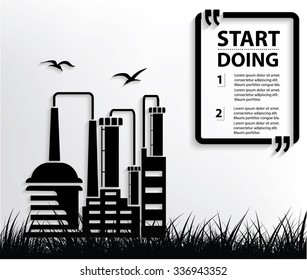 Industry design,Your text on clean background,vector