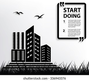 Industry design,Your text on clean background,vector