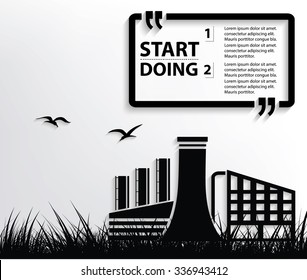 Industry design,Your text on clean background,vector