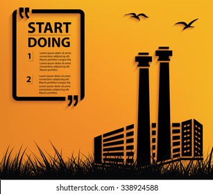 Industry design,Your text on clean background,vector