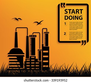 Industry design,Your text on clean background,vector