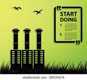 Industry design,Your text on clean background,vector