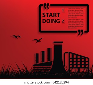 Industry design,Your text on clean background,vector 