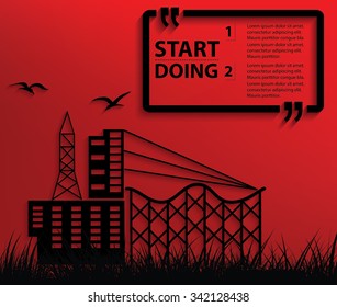 Industry design,Your text on clean background,vector
