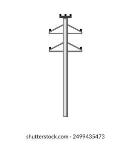 industry electric pylon cartoon. line pole, supply distribution, cable wire industry electric pylon sign. isolated symbol vector illustration