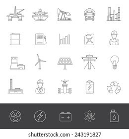 Industry and energy icons