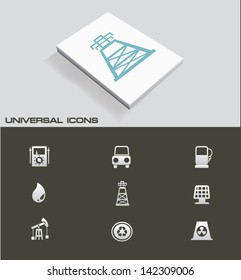 Industry ,Energy and power universal icons,vector