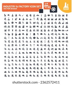 Industry And Energy Vector Icon Set