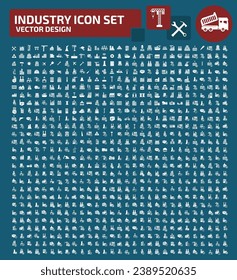 Industry And Energy Vector Icon Set