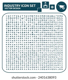 Industry And Energy Vector Icon Set