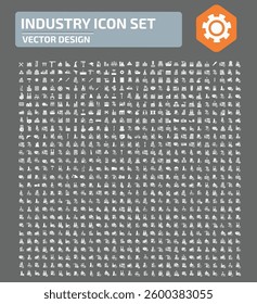 Industry And Energy Vector Icon Set