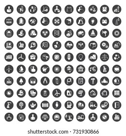 industry and engineering icons set