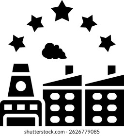 Industry Experience Icon Glyph Vector Illustration