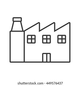Industry and factory concept represented by plant building icon. Isolated and flat illustration 