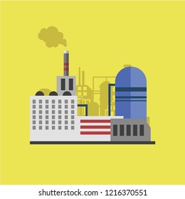 Industry Factory Flat Design